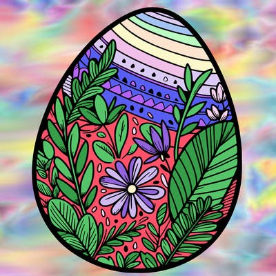 a detailed and realistic easter egg