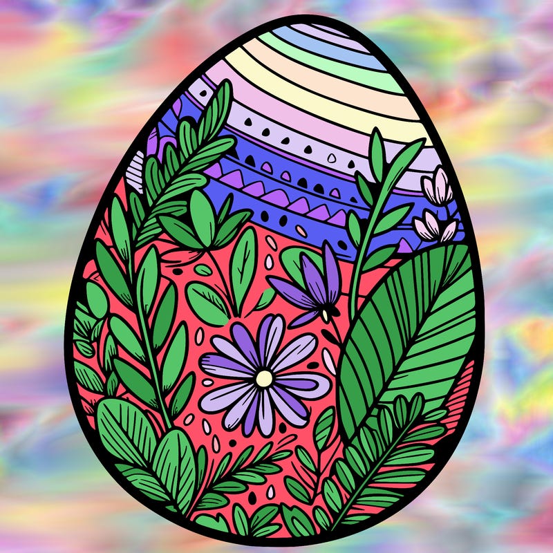 a detailed and realistic easter egg