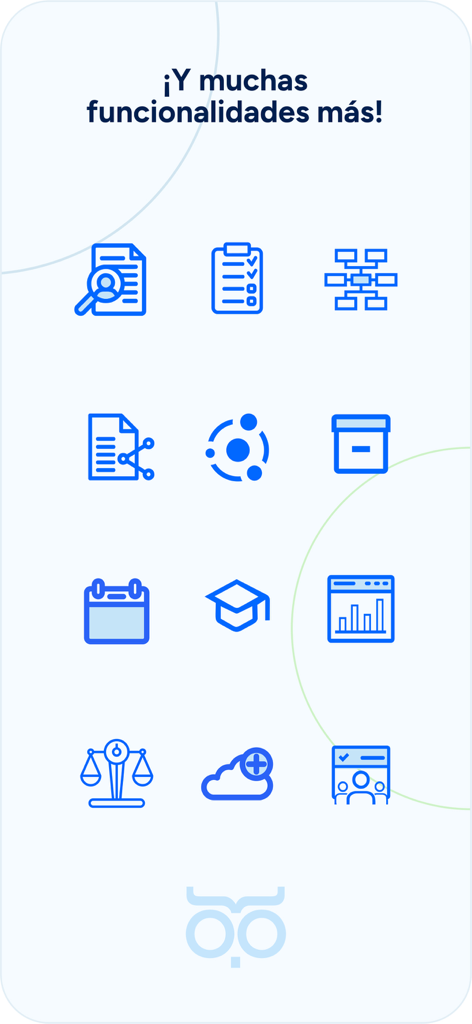 Naaloo - A collection of icons representing various human resources and business management features in the Naaloo app.