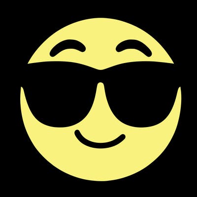 emoji with sunglasses