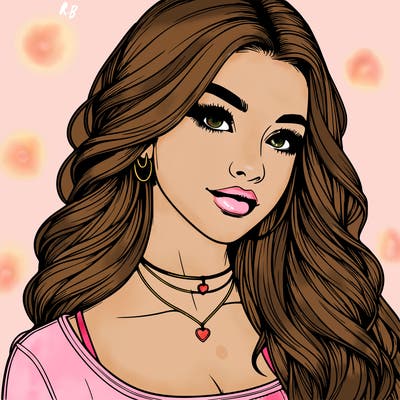 detailed realistic girl