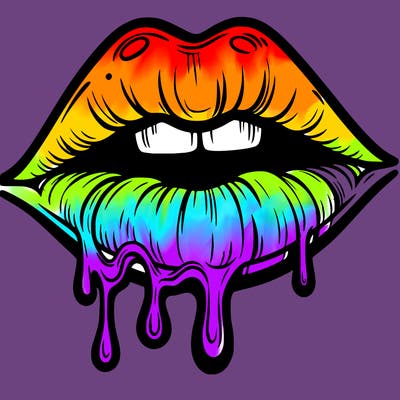 lips that look realistic and drip