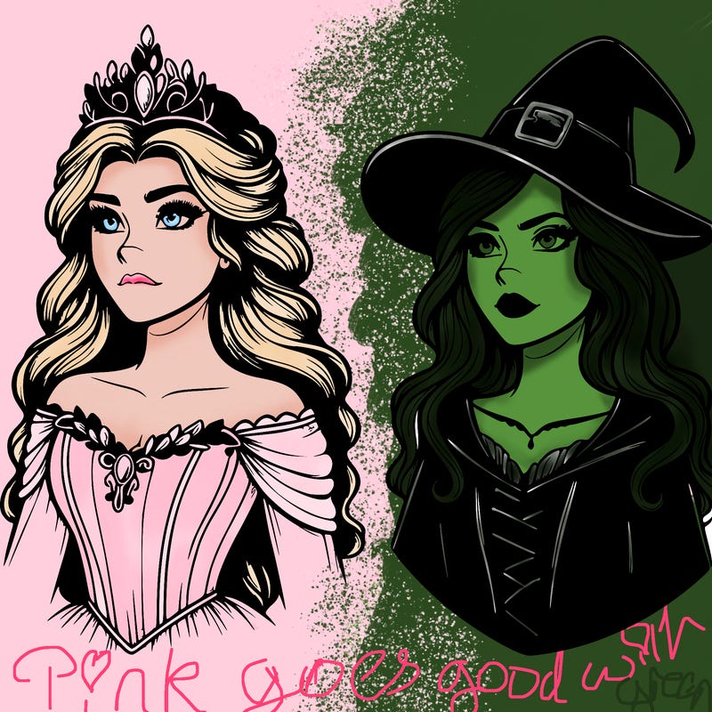 princess and witch realistic