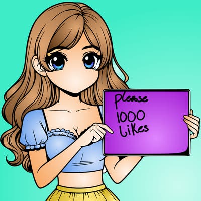 realistic pretty girl holding blank sign