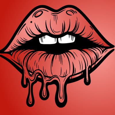 lips that look realistic and drip