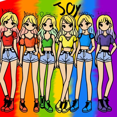 a group of girls wearing crop tops and shorts