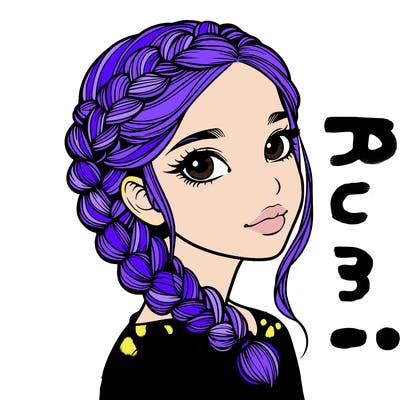 realistic girl with braids