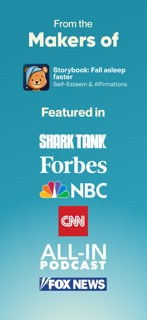 Theo: Prayer & Meditation - Menciones en medios de la aplicación Theo incluyendo Shark Tank Forbes CNN y Fox News de los creadores de Storybook