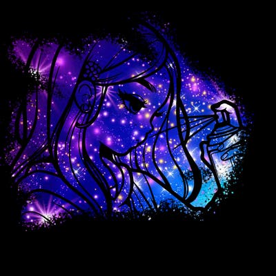 a realistic girl spray painting