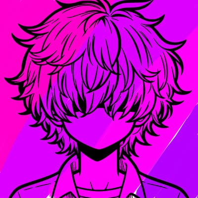 manga boy fluffy hair covering his eyes