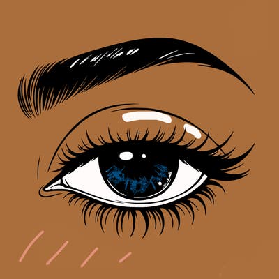 eye closed realistic