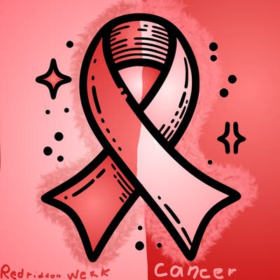 ribbon symbol of national breast cancer awareness month