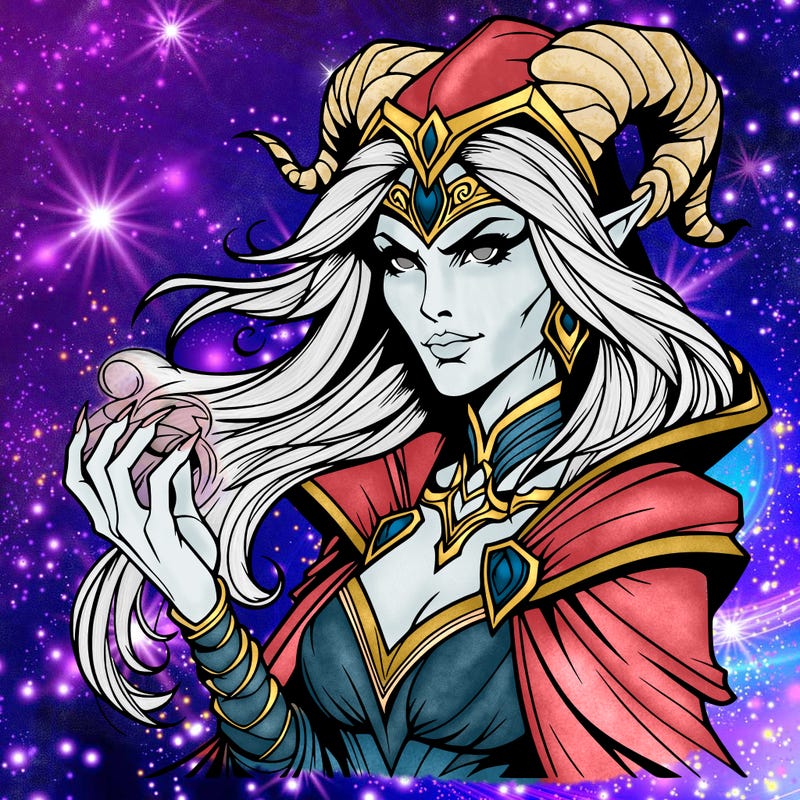 realistic evil sorceress fantasy beautiful