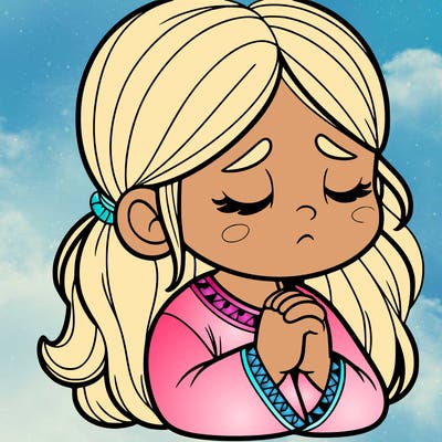girl praying