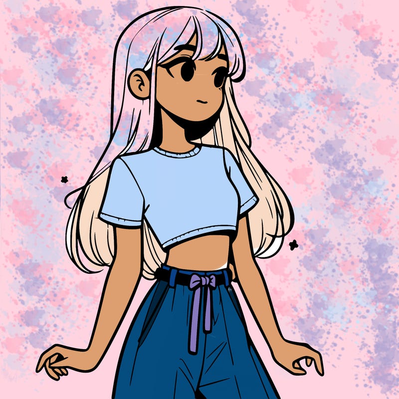 girl in a cute crop top