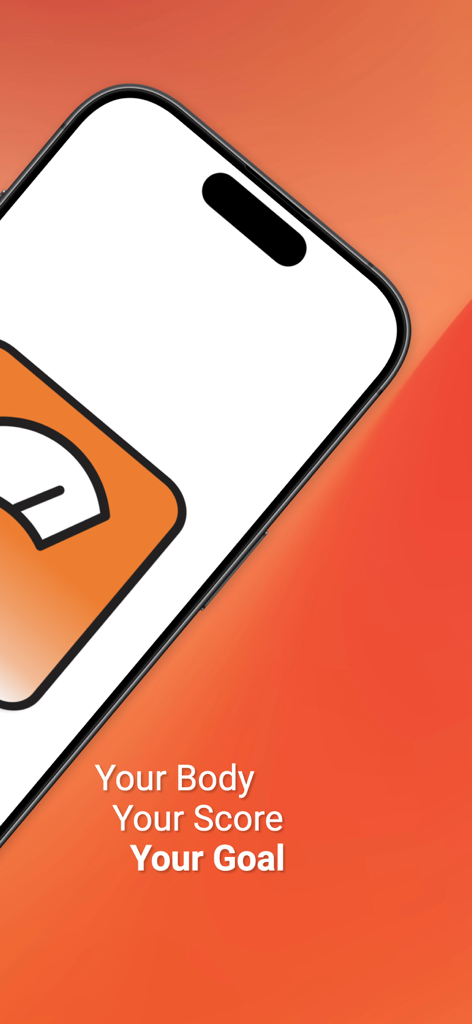 Body Mass Index Calculator App - Body Mass Index Calculator App promotional screen with health goals text