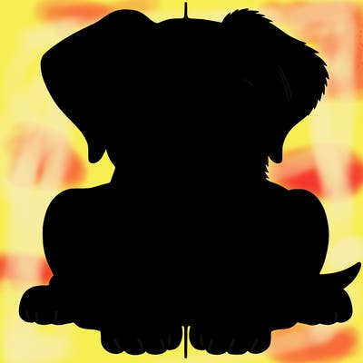 realistic dog split picture