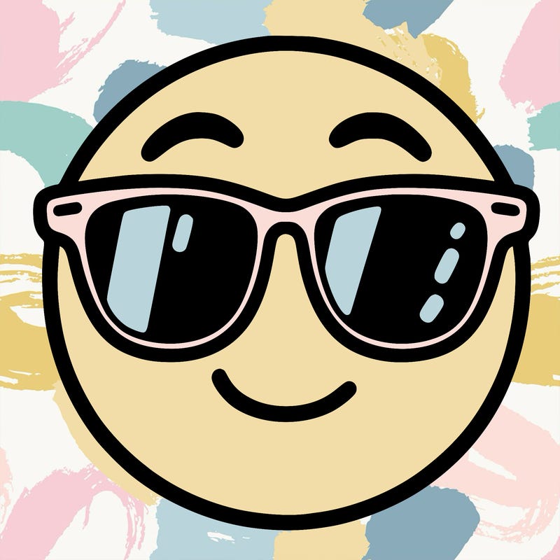 emoji with sunglasses