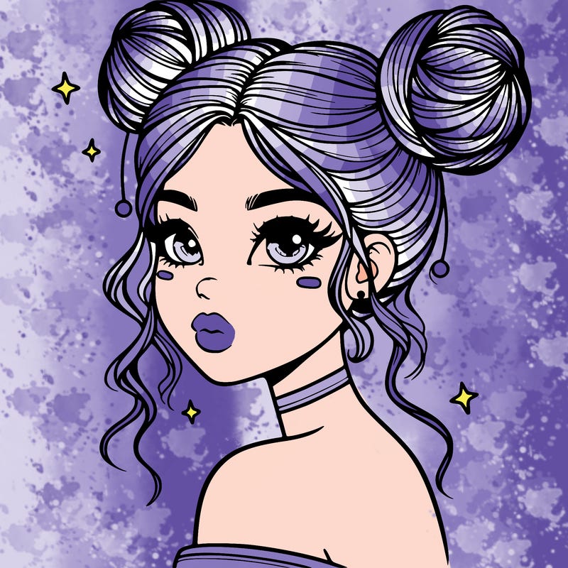 gorgeous woman with space buns