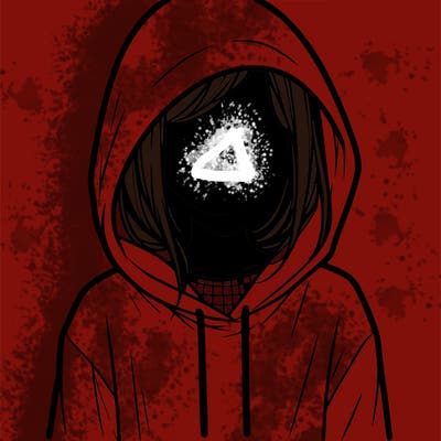 faceless girl in hoodie