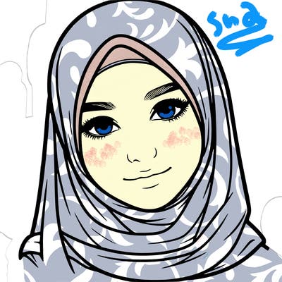 realistic girl with hijap