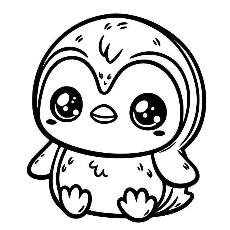 cute baby penguin