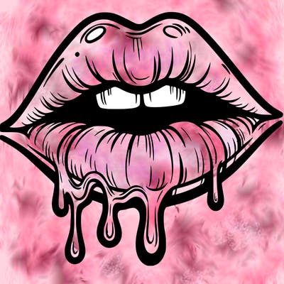 lips that look realistic and drip