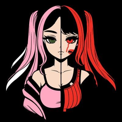 realistic girl split