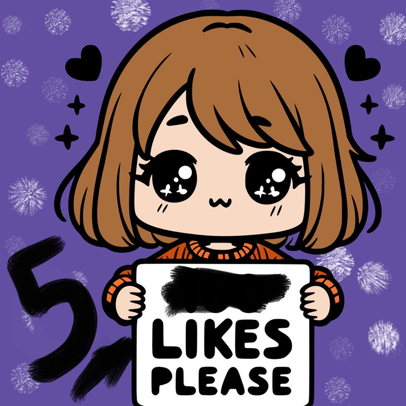 cute girl holding a sign saying 100 likes please