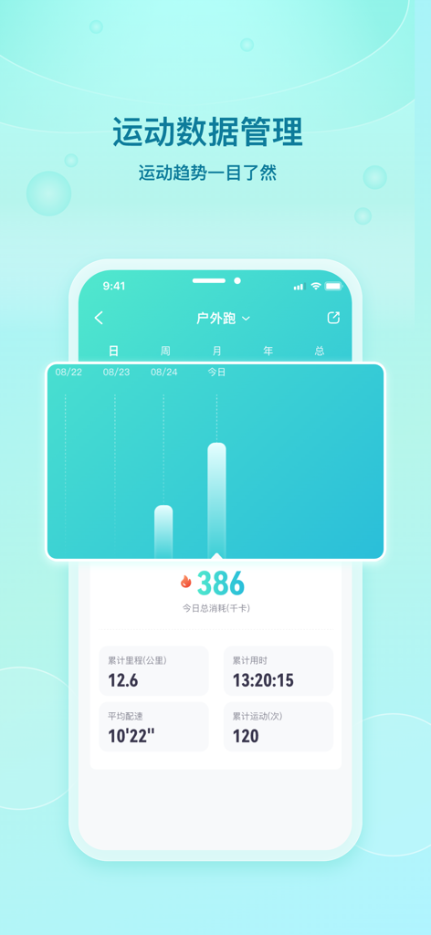 Shuhua Sports app dashboard displaying workout data including calories burned and cumulative exercise metrics