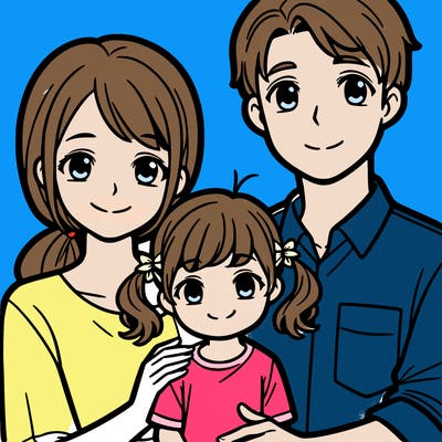 couple and kid