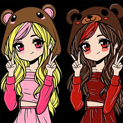 teen girl in animal costume