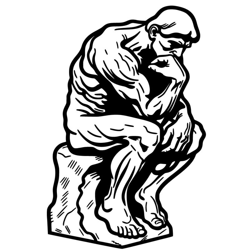 the thinker rodin realistic