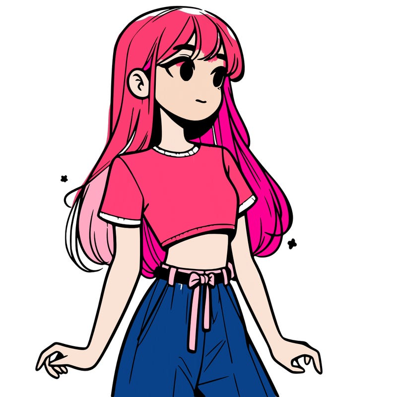 girl in a cute crop top