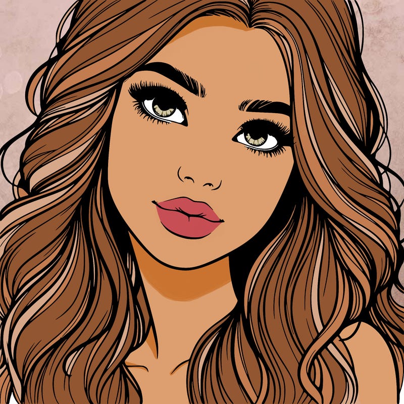 beautiful realistic girl