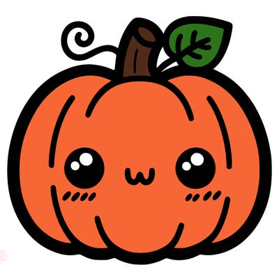 simple halloween pumpkin cute