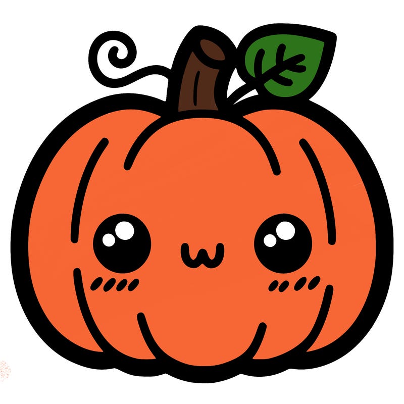 simple halloween pumpkin cute