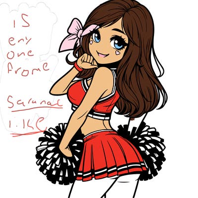 realistic cheerleader