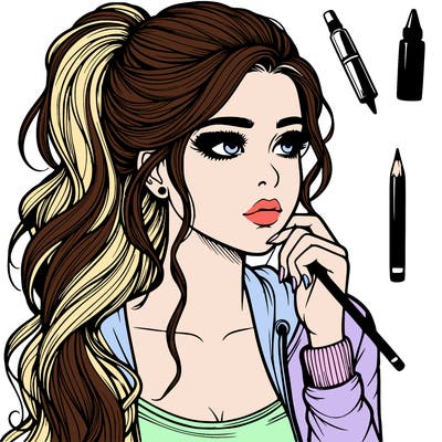 realistic teenage pretty