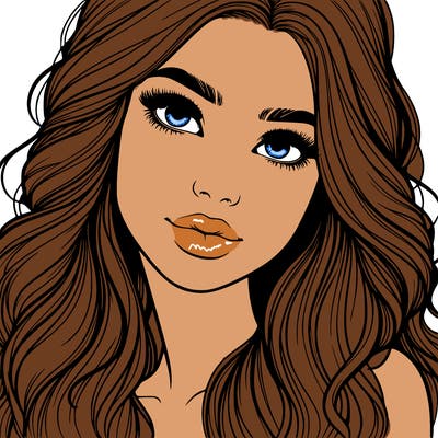 beautiful realistic girl