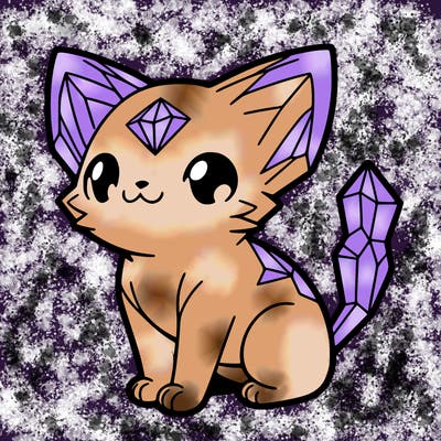 crystal kitten