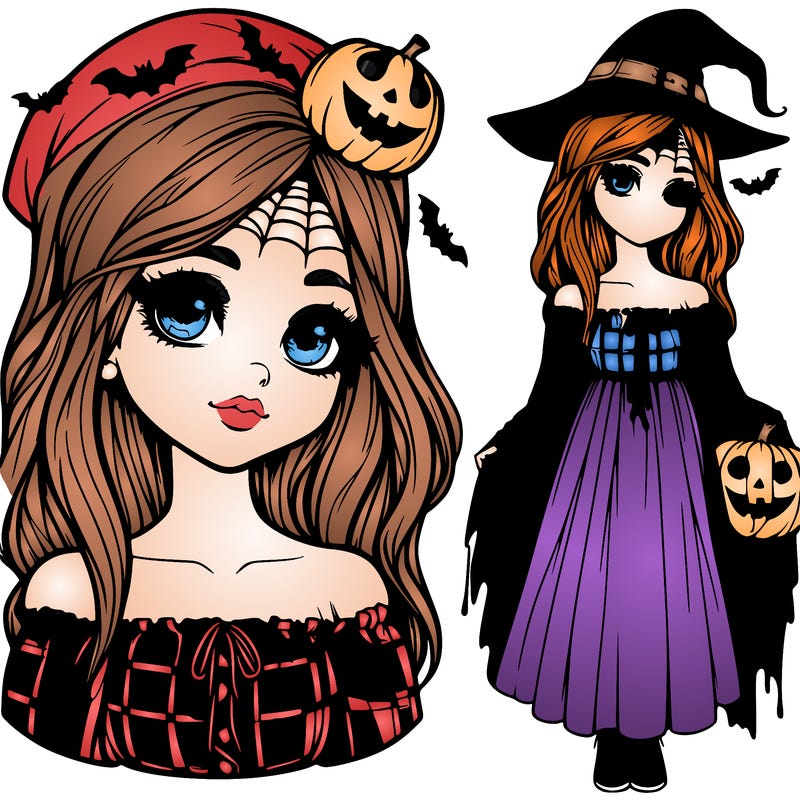 halloween realistic girl