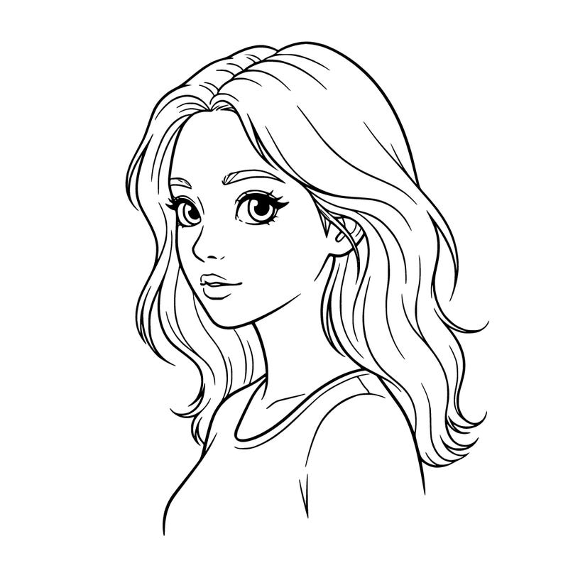 big eyed cute korean woman