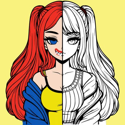 realistic girl split