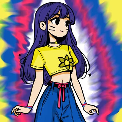 girl in a cute crop top