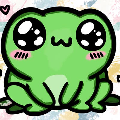 kawaii frog