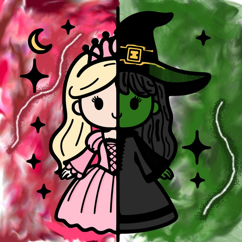 split princess and witch
