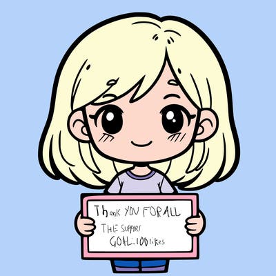girl holding a sign