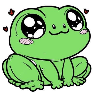 cute frog person realistic