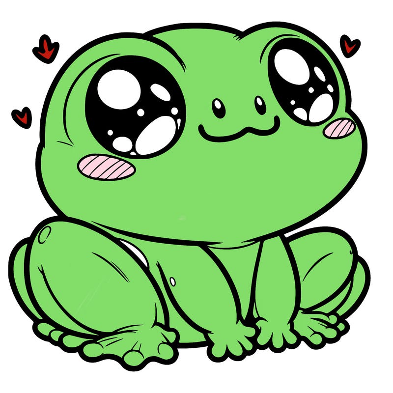 cute frog person realistic